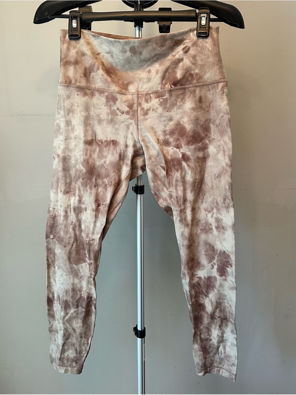 Lululemon Align Leggings 10 Diamond Dye Misty Shell Cacao Diffuse Dot Foil Shine